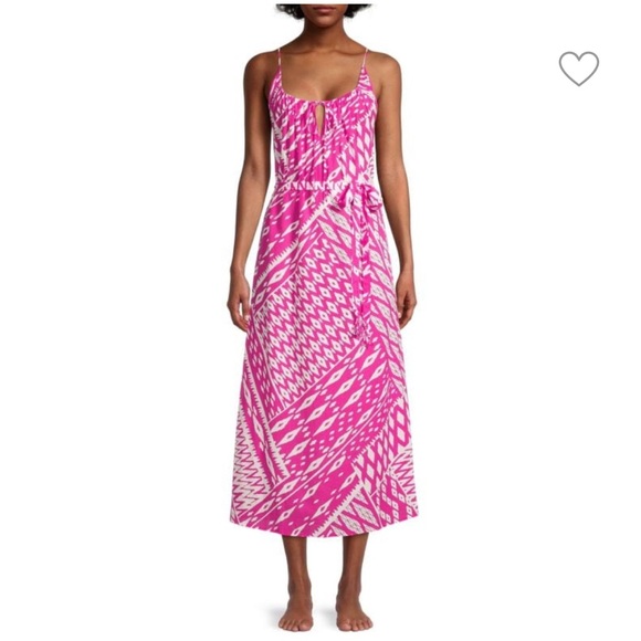 Natori Chibana A-Line Dress. Black & White. Medium. Excellent Condition. - Picture 7 of 8